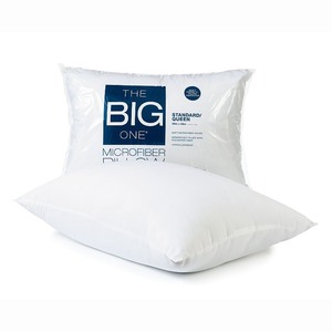 lot 3677 image: The Big One Microfiber Pillow, White, King