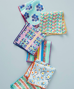 lot 3577 image: Anthropologie Multi Color Wash Cloths, Set of 12