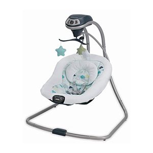 lot 3581 image: Graco Simple Sway Model Number 1927158, Dark Blue And White
