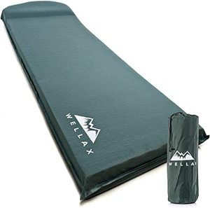 lot 3588 image: Wellax Self Inflating Sleeping Mat, 67x26 Inches, Hunter Green