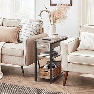 lot 3615 image: Vasagle By Songomics End Table With Storage