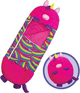 lot 3620 image: Happy Nappers Unicorn Sleeping Bag With Pillow