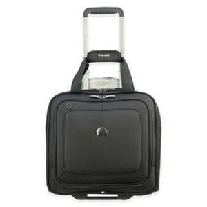 lot 3667 image: Delsey Paris Hyperglide Softside Luggage Under Seater With Two Wheels Black Carry On 15