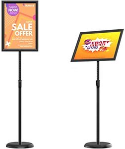 lot 3668 image: Koov Sign Stand Black 11x17