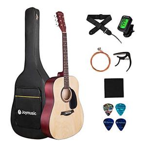 lot 7389 image: JOYMUSIC 6 String 41 Acoustic Guitar Kit,Natural,Matt (JOY-201K,NA), Right