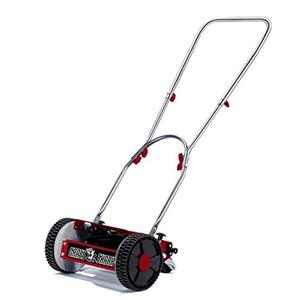 lot 22697 image: American Lawn Mower Company 101-08 Youth Grass Shark 8-Inch 5-Blade Manual Push Reel Lawn Mower, Red