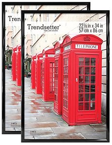 lot 27479 image: MCS Trendsetter Poster Frame, Black, 22.75 x 34 in, 2 pk