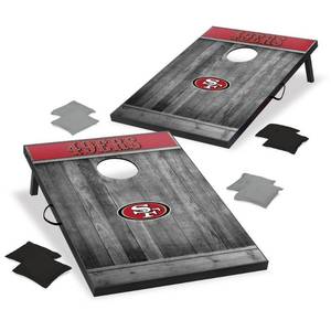 lot 27492 image: Wild Sports NFL Licensed Cornhole Board Set 2x3 - may be missing pieces