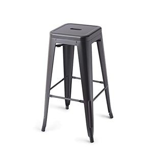 lot 34339 image: Amazon Basics Metal Bar Stools - 30-Inch, Black