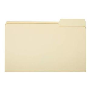 lot 34348 image: Amazon Basics File Folders - 13 Tab, Manila, Legal Size, 100-Pack