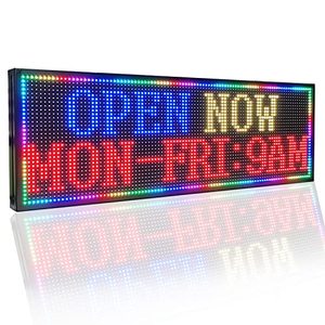 lot 34353 image: NEW SMD LED SIGN 39 X 14 BRIGHT LED SCROLLING MESSAGE DISPLAY  PROGRAMMABLE BUSINESS ADVERTISING TOOLS