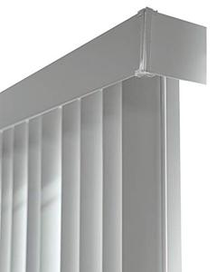 lot 34371 image: CHICOLOGY Vertical Blinds , Door Blinds , Blinds & Shades , Blackout Blinds ,Window Shade , Vertical Blinds for Sliding Doors , Sliding Blinds Oxford Grey Vinyl) 78W X 84H
