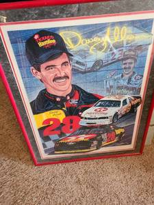 lot 1012 image: 29x22 framed Art Davey Allison