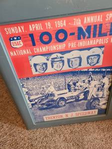 lot 1013 image: Framed Art Trenton NJ Speedway 27x22
