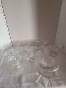 lot 1035 image: Stemmed glass bowls and more