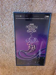 lot 1052 image: 1989 Wichita River Festival framed poster