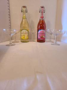 lot 1101 image: Stemware and sparkling lemonade