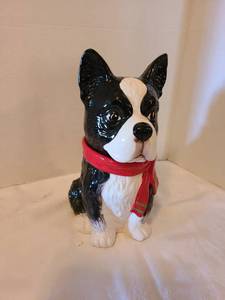lot 1107 image: Boston Terrier cookie jar, 12 tall