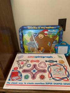 lot 1611 image: Super spirograph and metal tray