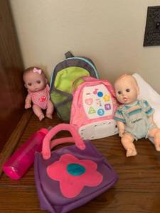 lot 1631 image: Baby dolls and accessories
