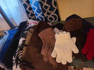 lot 1734 image: Womens scarves and gloves
