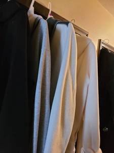 lot 1800 image: One Calvin Klein and one Eddie Bauer womens fleeces and sweatshirts size large and extra large and others