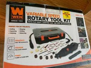 lot 2055 image: Wen variable speed rotary tool kit-New