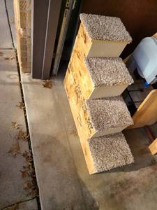 lot 2062 image: Homemade dog stairs 28 tall x 36 deep x 12 wide