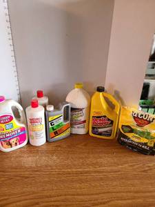 lot 2082 image: Pet stain remover and household products