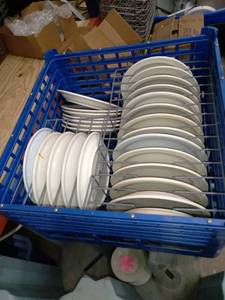 lot 1835 image: Dish Rack Of Plates