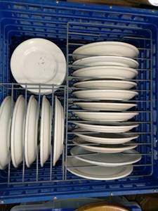 lot 1865 image: Dish Rack Of Plates