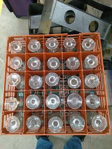 lot 1889 image: Dish Rack Of Miscellaneous Glasses
