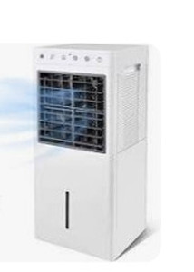 lot 21610 image: Simple Deluxe 30 Evaporative Air Cooler Fan with Humidification, Repellent and Anion Function, 2 Gallon Water Tank, 3 Speeds Setting, , White