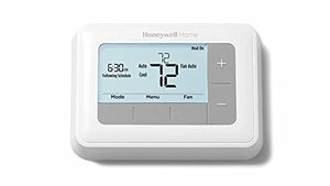 lot 21617 image: Honeywell Home RTH7560E 7-Day Flexible Programmable Thermostat-Extra-Large Backlit Display, White
