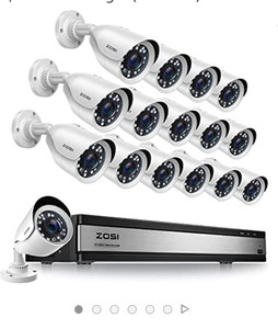 lot 21620 image: Zosi DVR Video Surveillance System 16BK-2533W16S-20-US- Retail $309