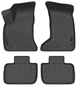 lot 21646 image: Husky Liners - 98081 Fits 2011-20 Chrysler 300 AWD, 2011-20 Dodge Charger AWD Weatherbeater Front & 2nd Seat Floor Mats Black