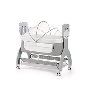 lot 21650 image: Dream on Me Cub Portable Bassinet in Grey- Retail $121