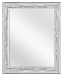 lot 21658 image: MCS 22x28 Inch Curvature, 27.5x33.5 Overall Size, Gray Woodgrain (66948) Mirror- Retail $58