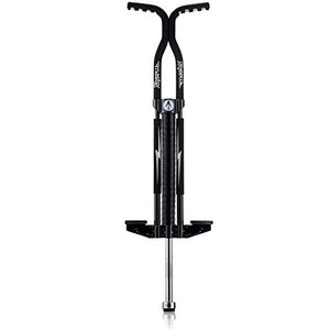 lot 21673 image: Flybar Foam Master Pogo Stick For Kids Boys & Girls Ages 9 & Up, 80 to 160 Lbs - Fun Quality Pogostick By The Original Pogo Stick Company, 37.5x9.5x2.6, BlackSilver- Retail $55