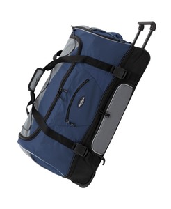 lot 21697 image: Travelers Club Luggage Adventure 36 Drop-Bottom Duffle- Retail $50