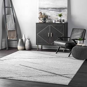 lot 21703 image: nuLOOM Thigpen Contemporary Area Rug, 4 x 6, Grey