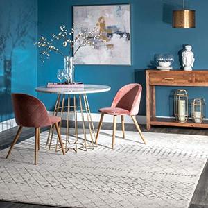 lot 21705 image: nuLOOM Moroccan Blythe Area Rug, 5 x 7 5, GreyOff-white