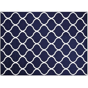 lot 21721 image: Mainstays Sheridan Fret Olefin High Low Loop Tufted Area Rug or Runner