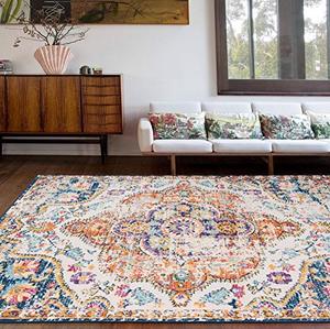 lot 21722 image: Rugshop Vintage Distressed Bohemian Area Rug 33 x 5 Multi