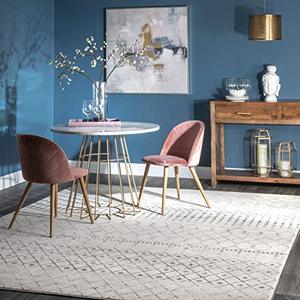 lot 21728 image: nuLOOM Moroccan Blythe Area Rug, 4 x 6, GreyOff-white