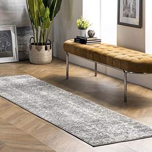 lot 21733 image: nuLOOM Contemporary Misty Shades Runner Rug, 2 5 x 9 5, Grey