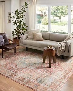 lot 21741 image: Loloi II Heidi HEI-01 Terracotta Traditional Area Rug 7-6 x 9-6