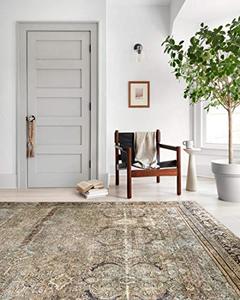 lot 21744 image: Loloi II Layla LAY-03 Olive Traditional Area Rug 5-0 x 7-6