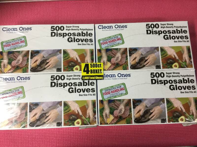 lot 1060 image: Lot of 1 Clean Ones Disposable Gloves