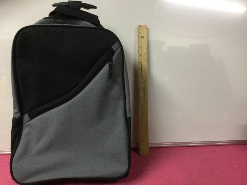 lot 1078 image: GreyBlack Rolling Backpack wpull-out Handle and Laptop section.